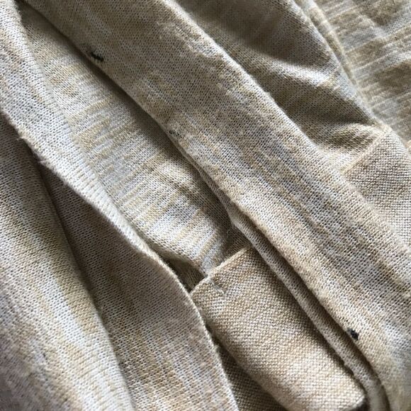 Lucky Brand Beige Burnout Long Sleeve Top Small - Picture 6 of 9